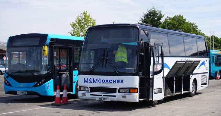 Arriva the Shires Alexander Dennis Enviro200MMC 3108 and M&M MAN 11.190 Caetano N18MRG